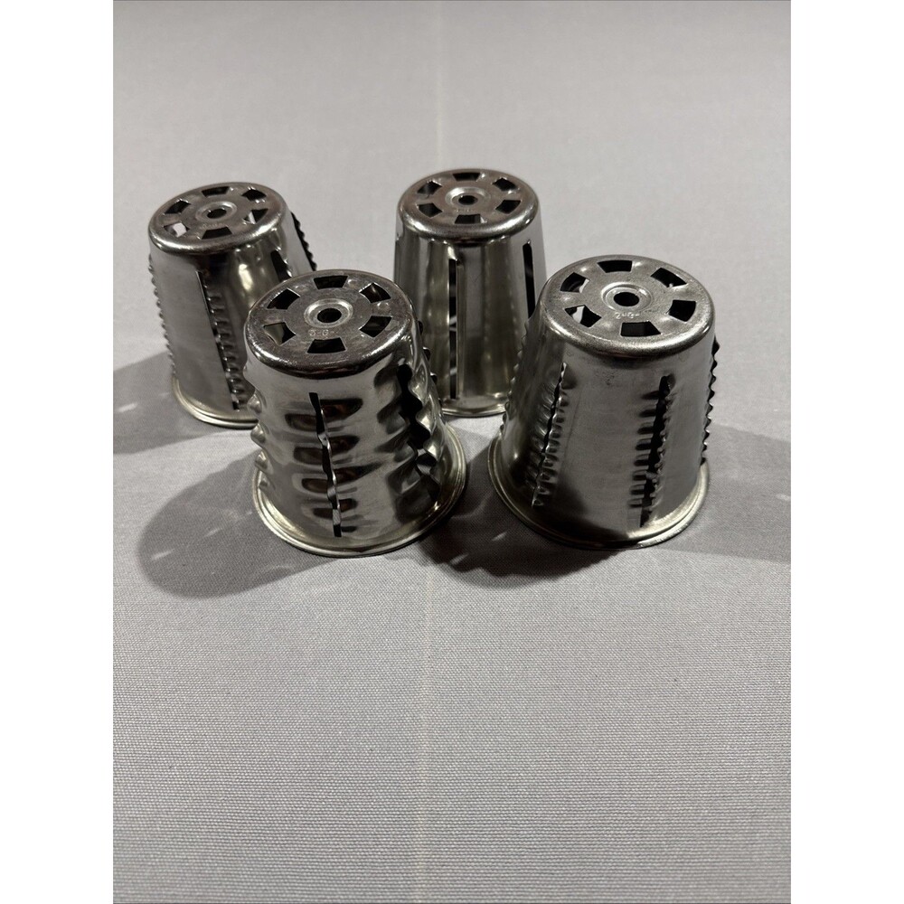 Saladmaster Food Processor Grater Slicer Shredder 4 Replacement Cones